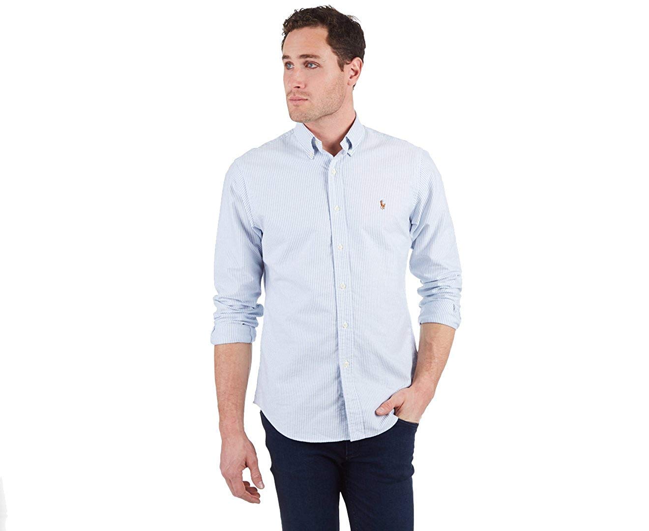 POLO RALPH LAUREN Men's Classic Fit Plaid Oxford Shirt