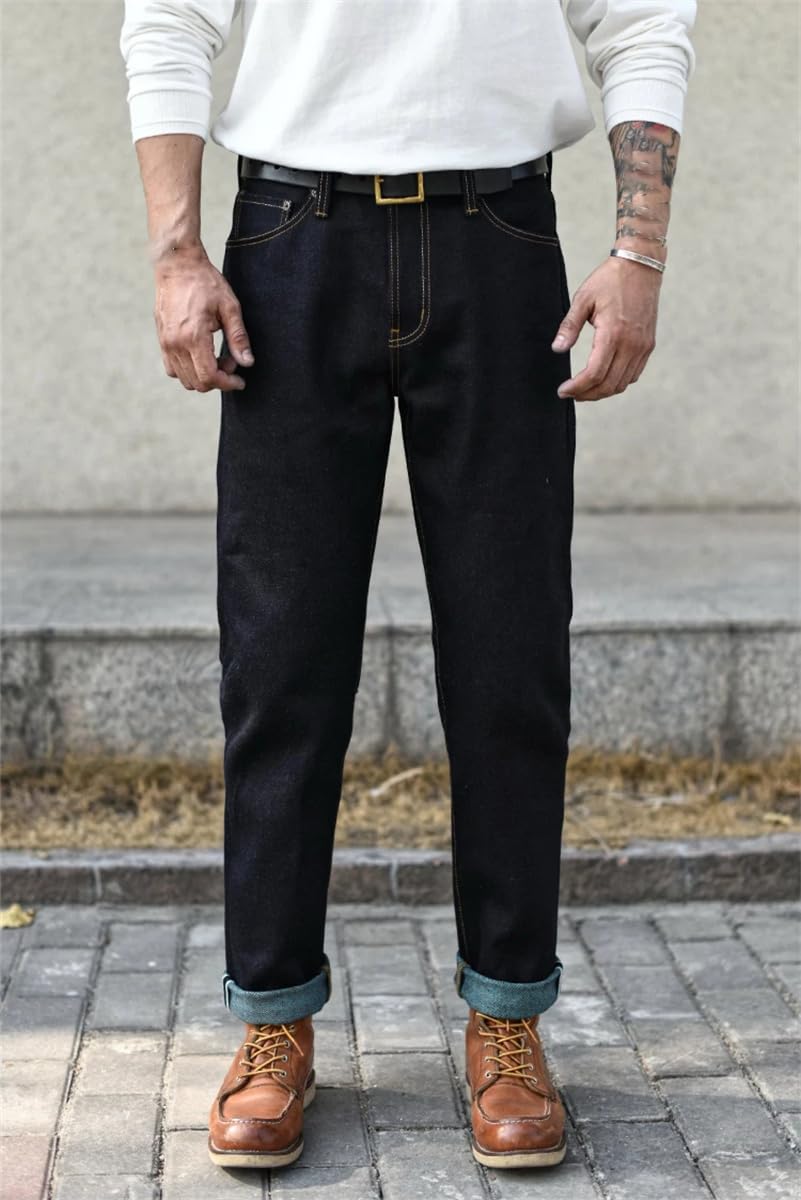 Men's Jeans Double-Sided Dyed Pre-Shrunk Jeans Regular Fit