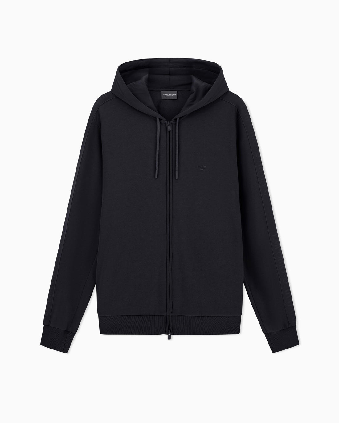 Emporio Armani Mens Basic Terry Hoodie Zip SweatshirtHooded Sweatshirt