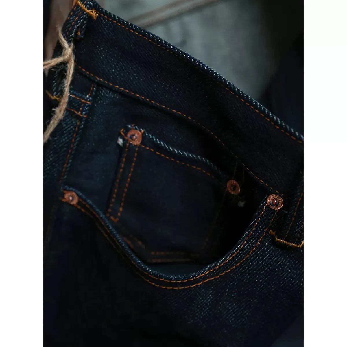 Generic Men's Motorcycle Jeans Slim Straight Harajuku Pants