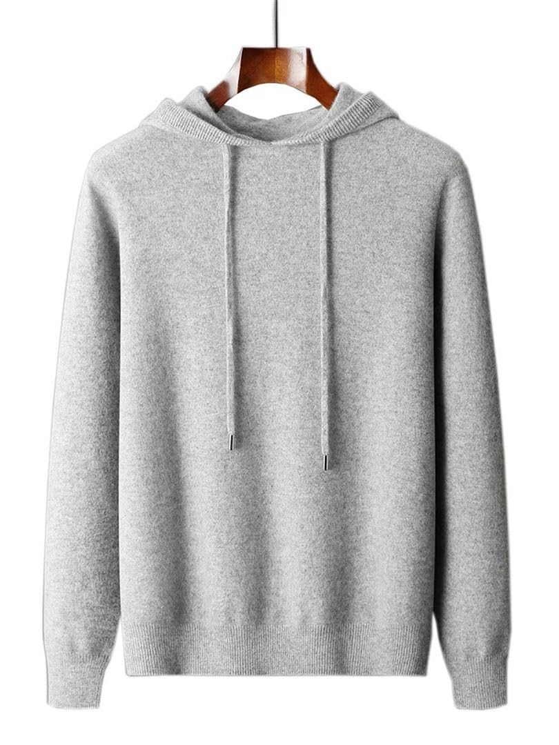 Men's Cashmere Knit Hoodie