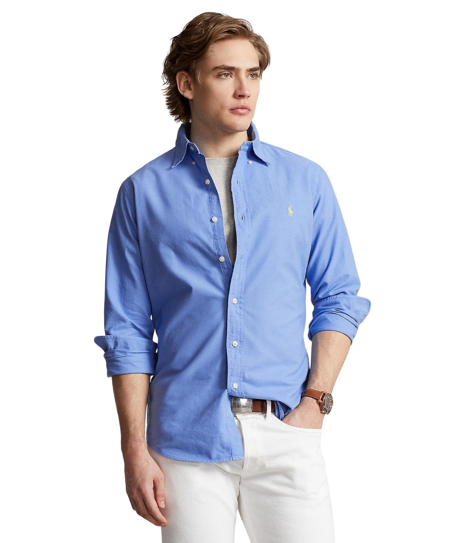POLO RALPH LAUREN Men's Classic Fit Plaid Oxford Shirt