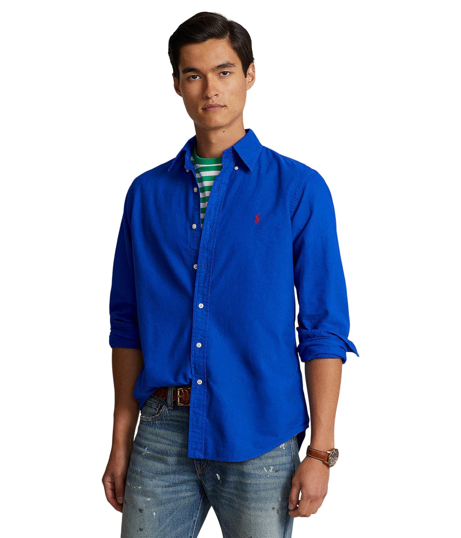 POLO RALPH LAUREN Men's Classic Fit Plaid Oxford Shirt