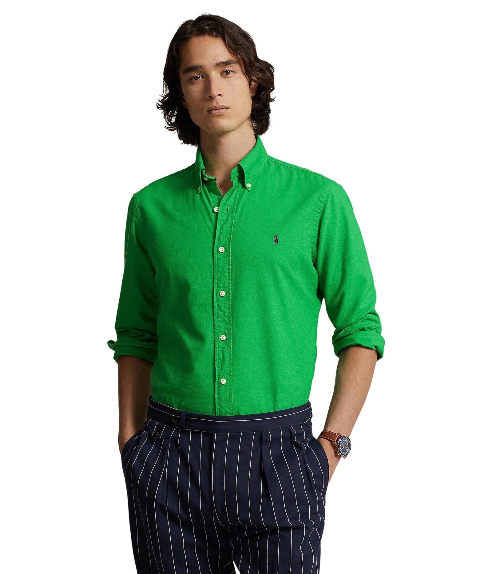 POLO RALPH LAUREN Men's Classic Fit Plaid Oxford Shirt