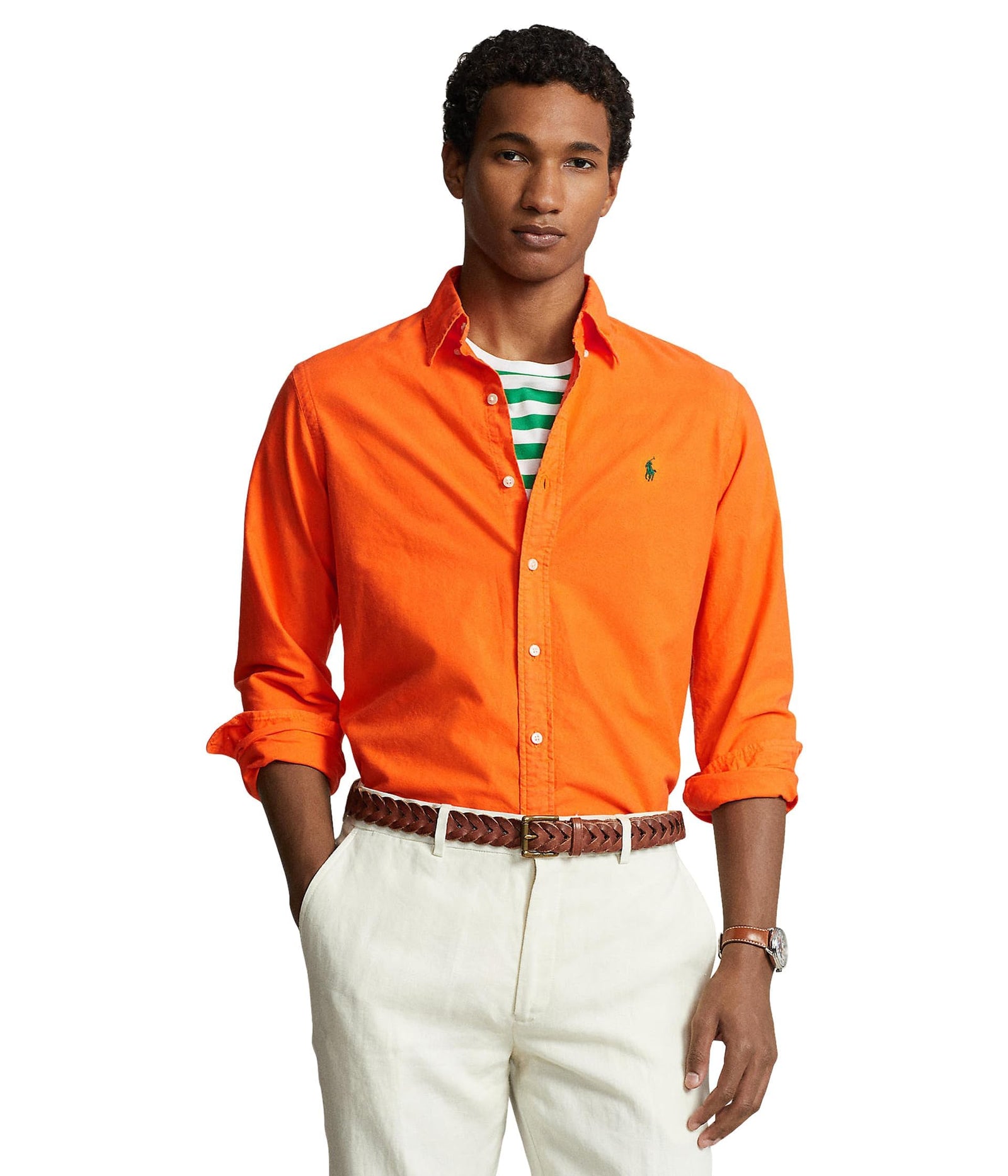 POLO RALPH LAUREN Men's Classic Fit Plaid Oxford Shirt