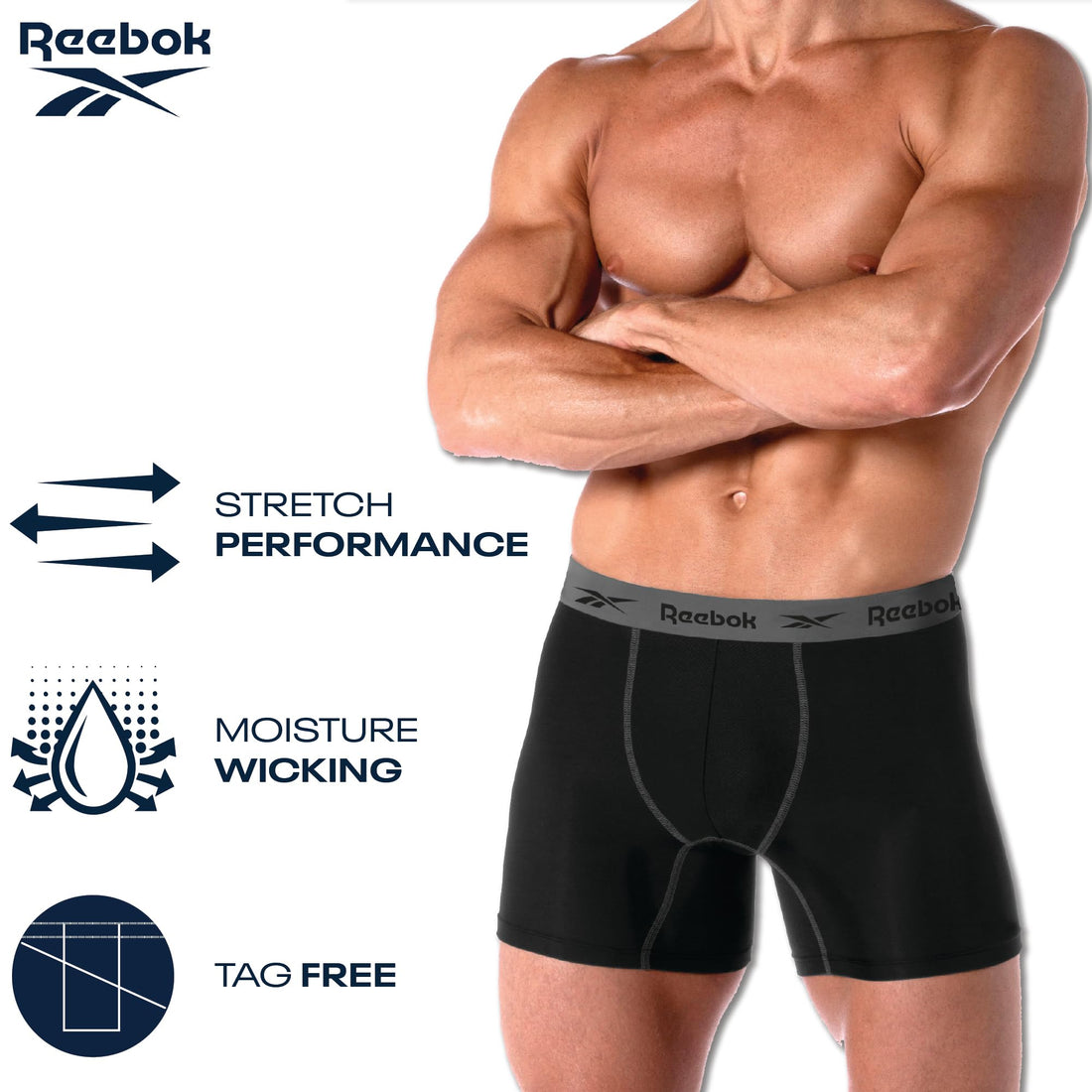 Men's Performance Boxer Briefs 4-Pack