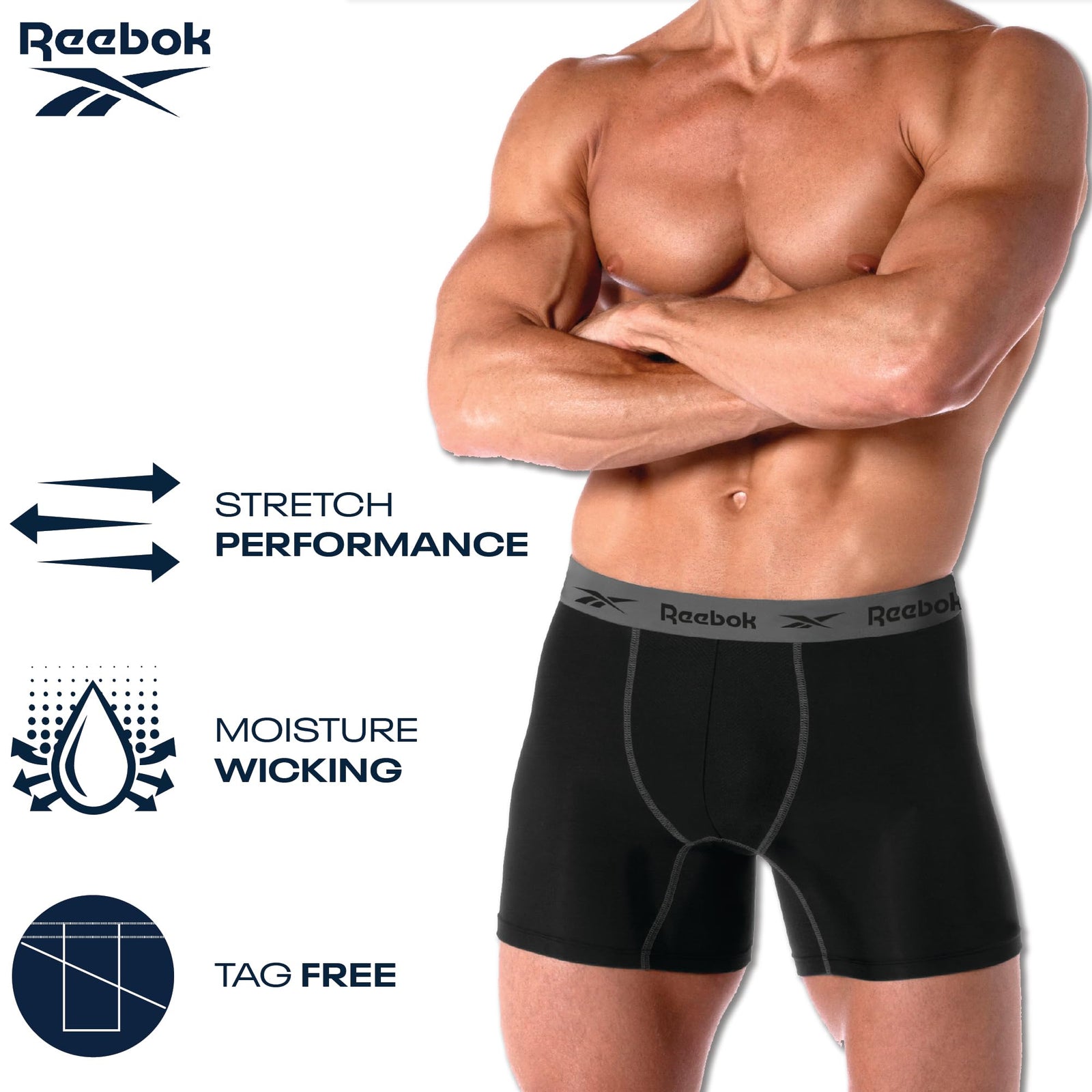 Men's Performance Boxer Briefs 4-Pack