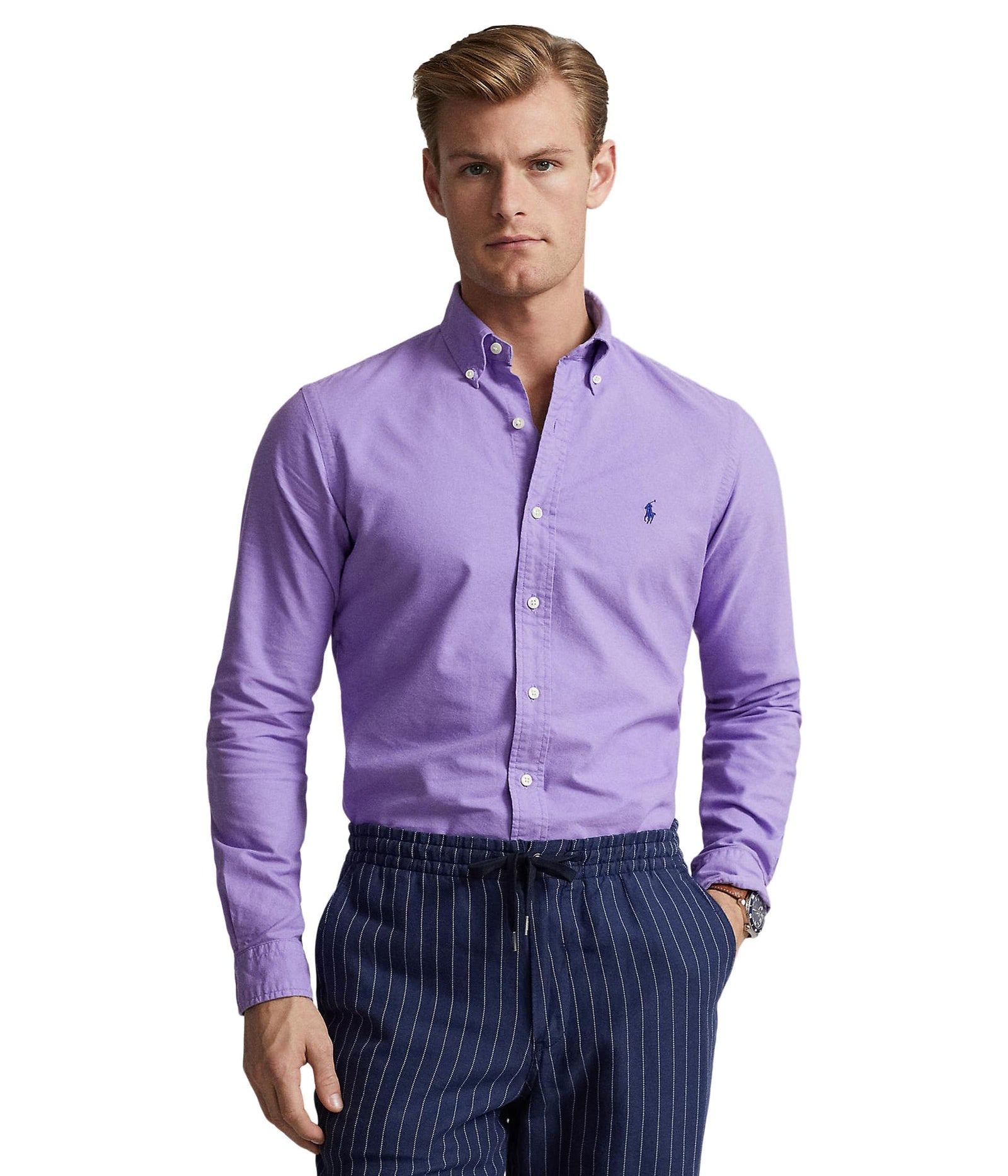 POLO RALPH LAUREN Men's Classic Fit Plaid Oxford Shirt