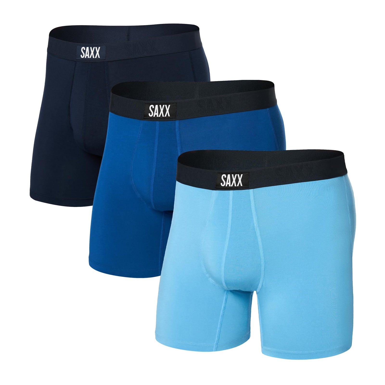 SAXX Underwear Co. Men's Ultra Super Soft Boxer Brief Fly 3-Pack