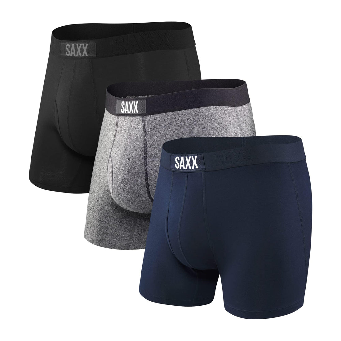 SAXX Underwear Co. Men's Ultra Super Soft Boxer Brief Fly 3-Pack