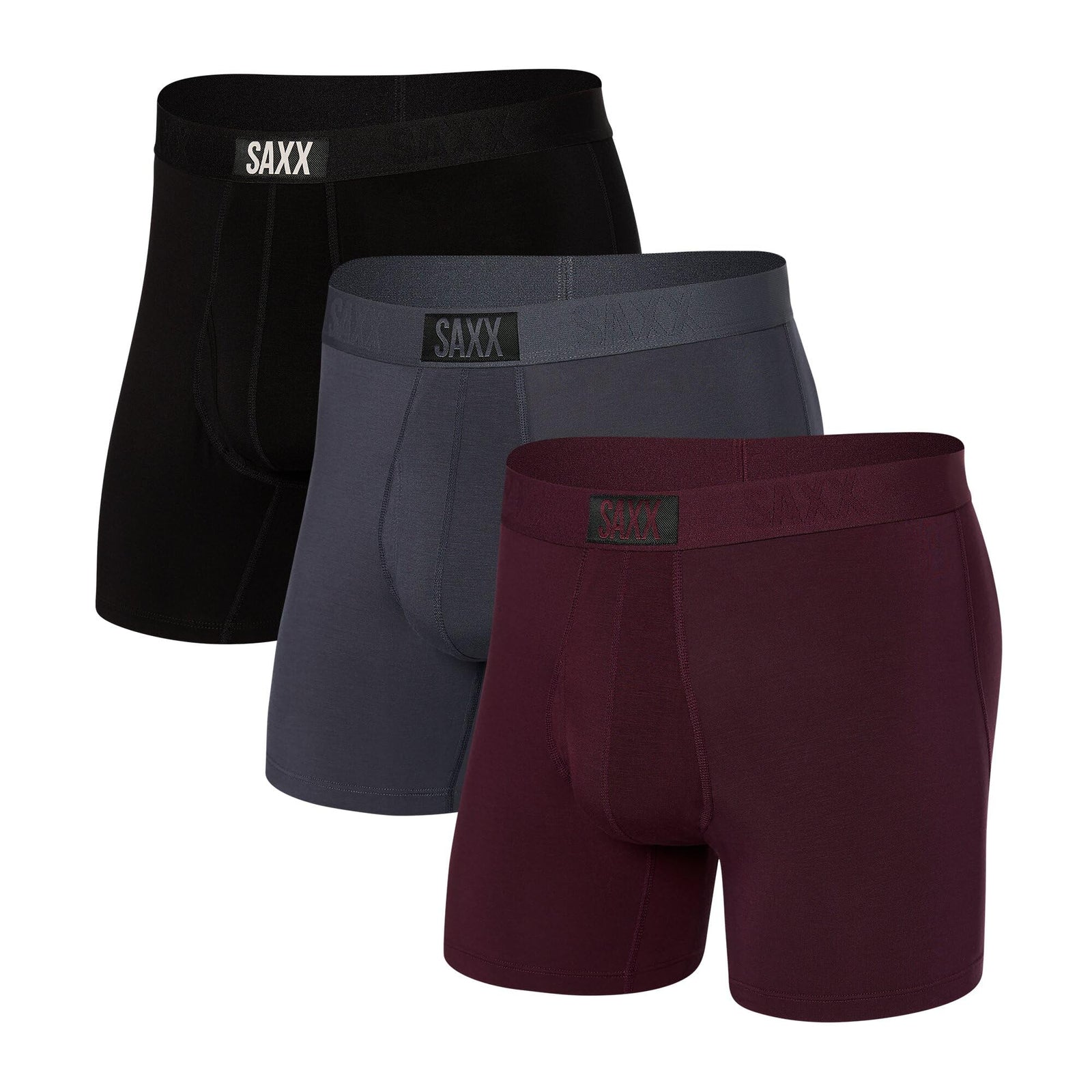 SAXX Underwear Co. Men's Ultra Super Soft Boxer Brief Fly 3-Pack
