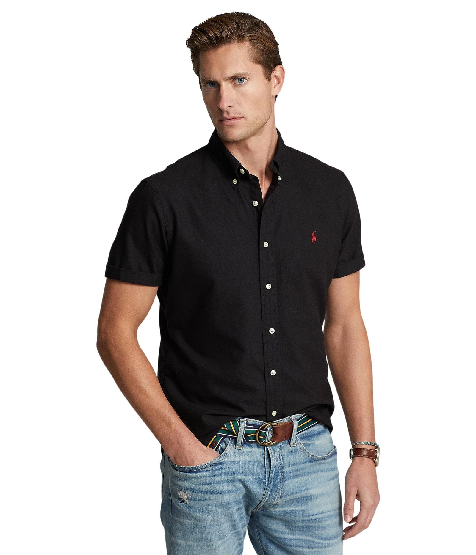 POLO RALPH LAUREN Men's Classic Fit Plaid Oxford Shirt