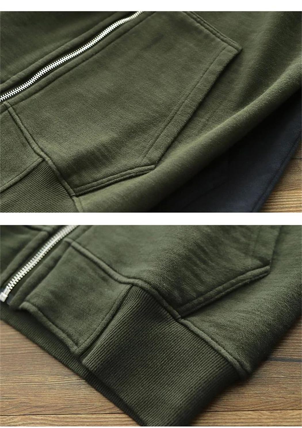 Men’s Hoodie Sweatshirt Cotton Knitted Cardigan Coat Washed Hoodie Warm Vintage Tops