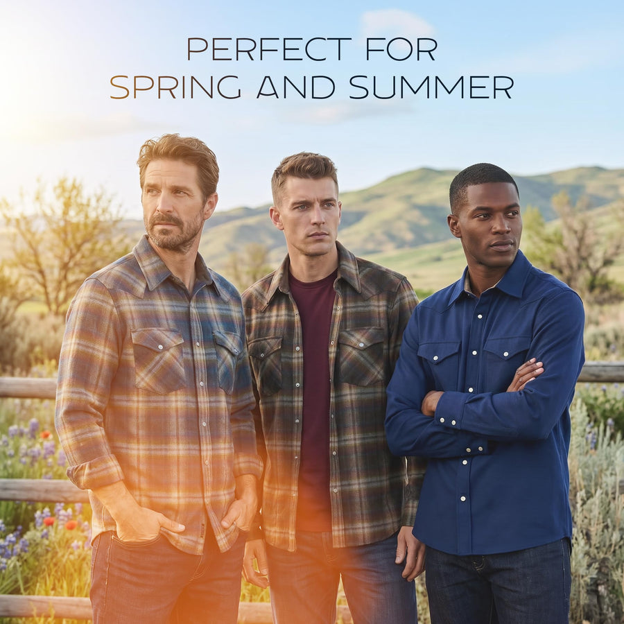 Men's Wool Flannel Long Sleeve Shirt