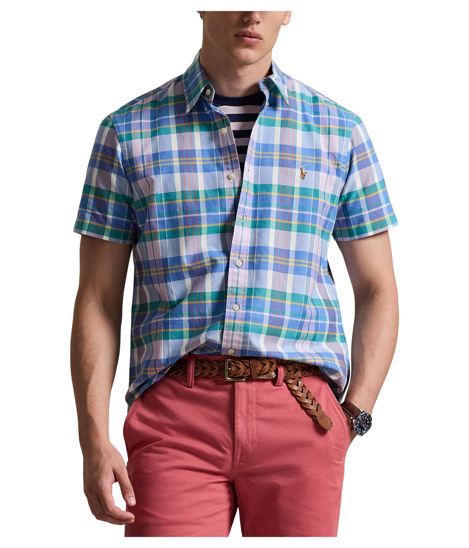 POLO RALPH LAUREN Men's Classic Fit Plaid Oxford Shirt