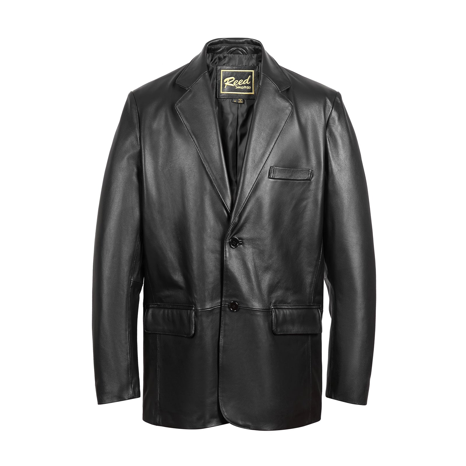 Men's Genuine Leather Blazer Jacket