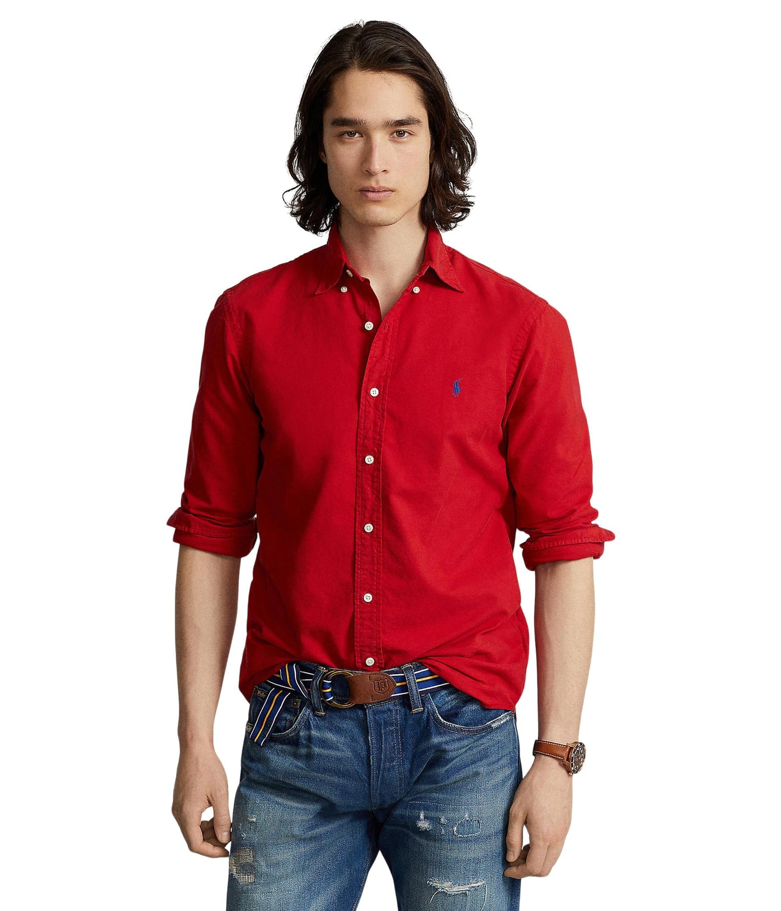 POLO RALPH LAUREN Men's Classic Fit Plaid Oxford Shirt