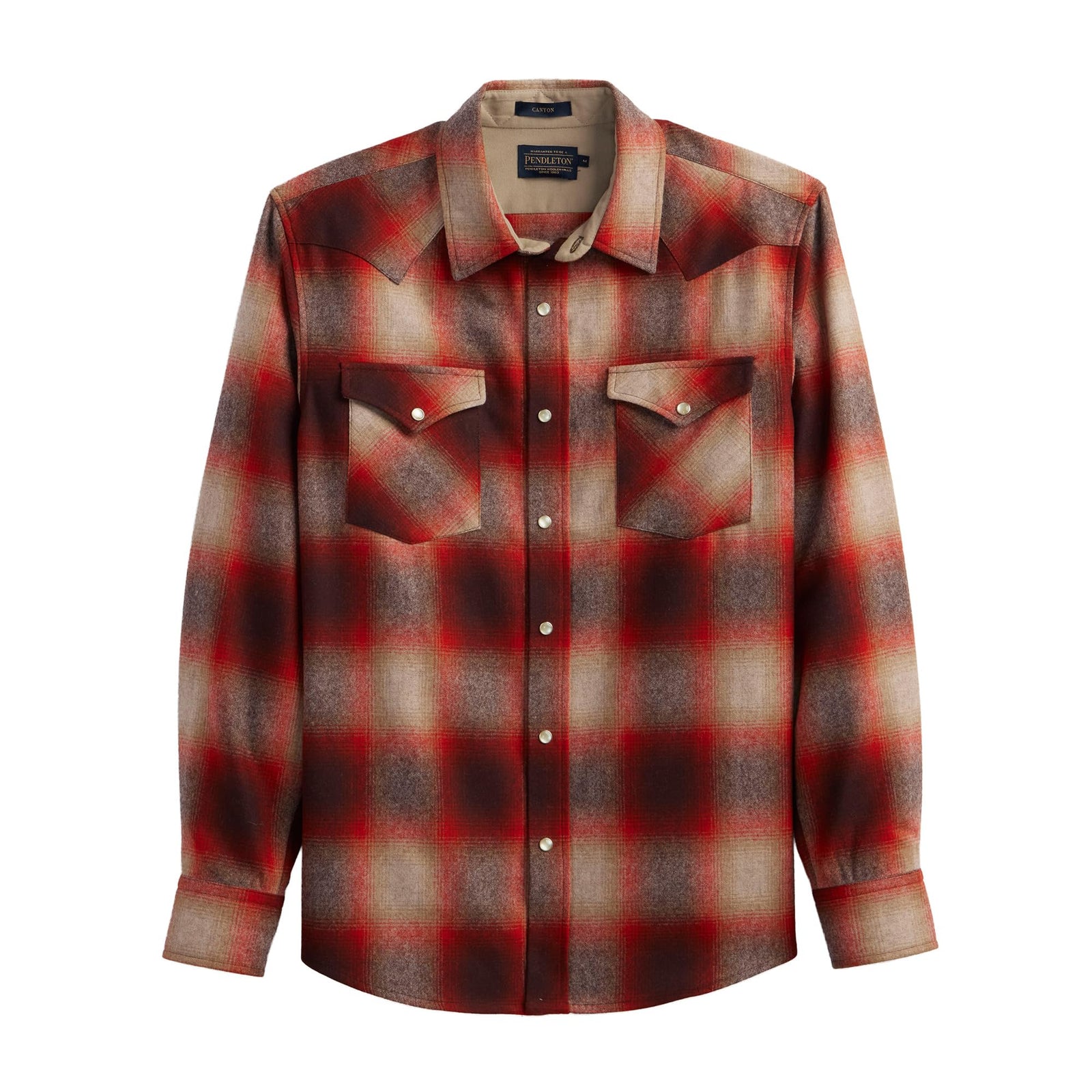Men's Wool Flannel Long Sleeve Shirt