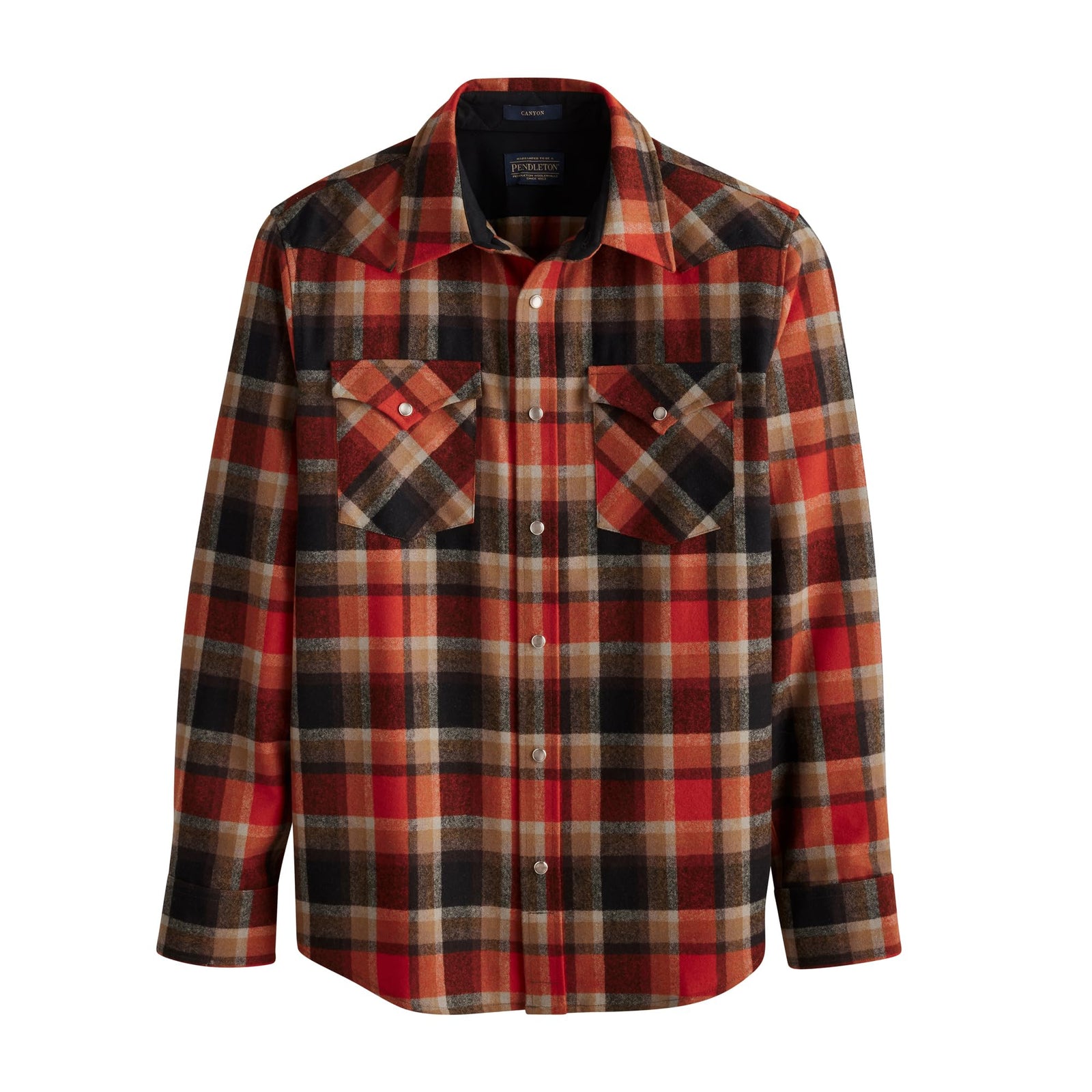 Men's Wool Flannel Long Sleeve Shirt