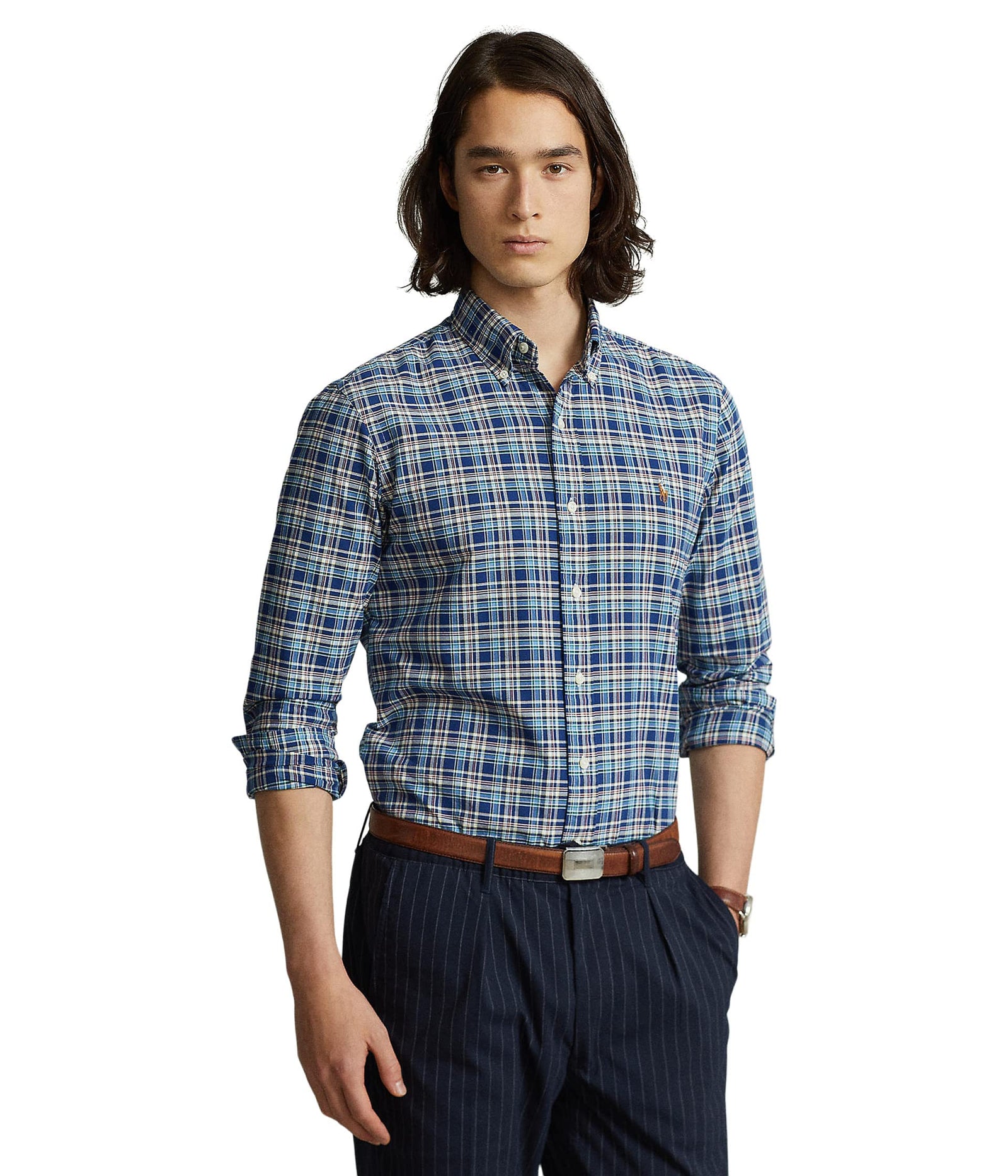 POLO RALPH LAUREN Men's Classic Fit Plaid Oxford Shirt