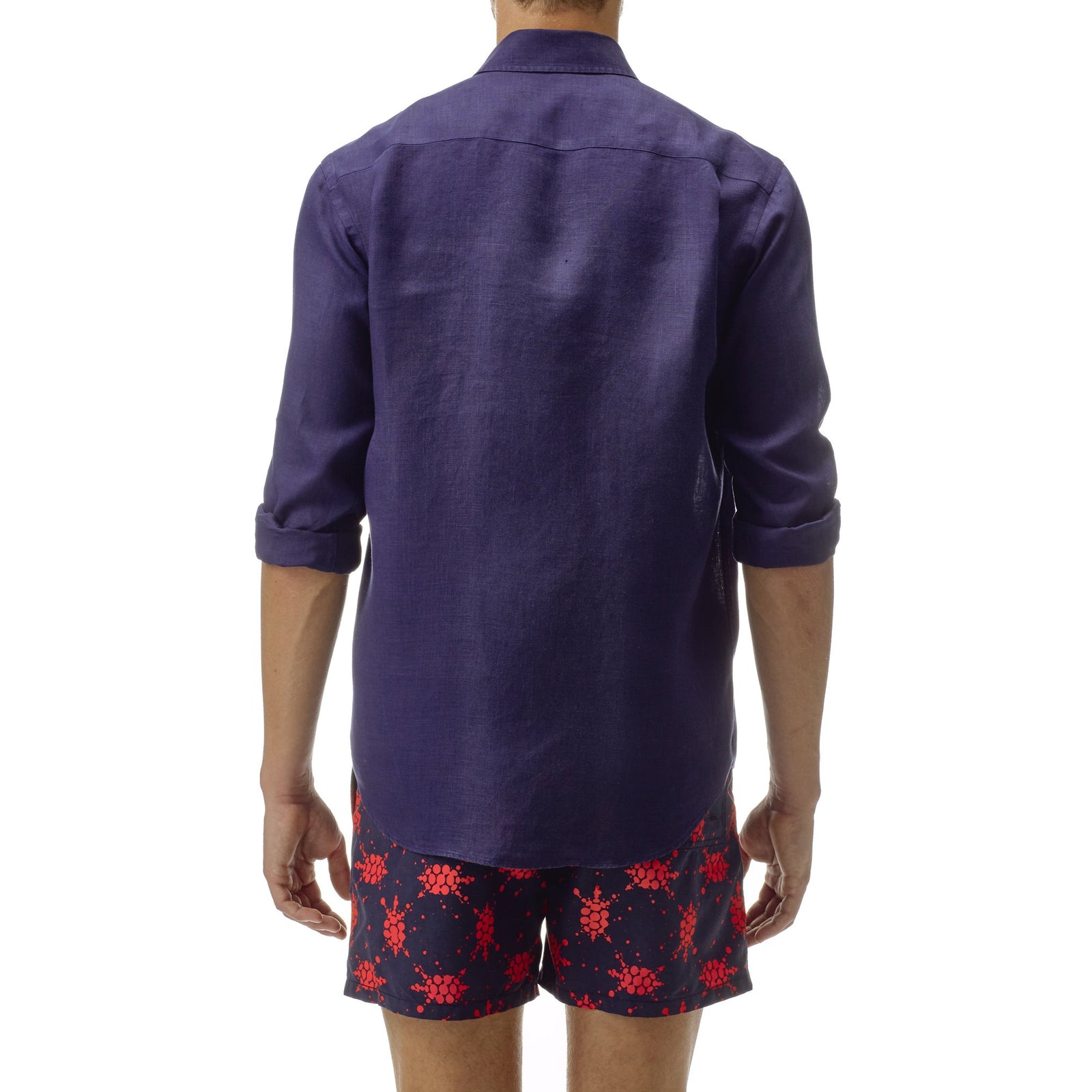 Men Linen Shirt Solid