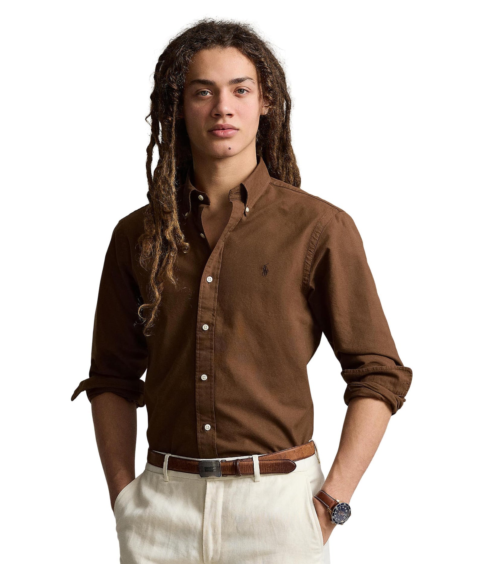 POLO RALPH LAUREN Men's Classic Fit Plaid Oxford Shirt