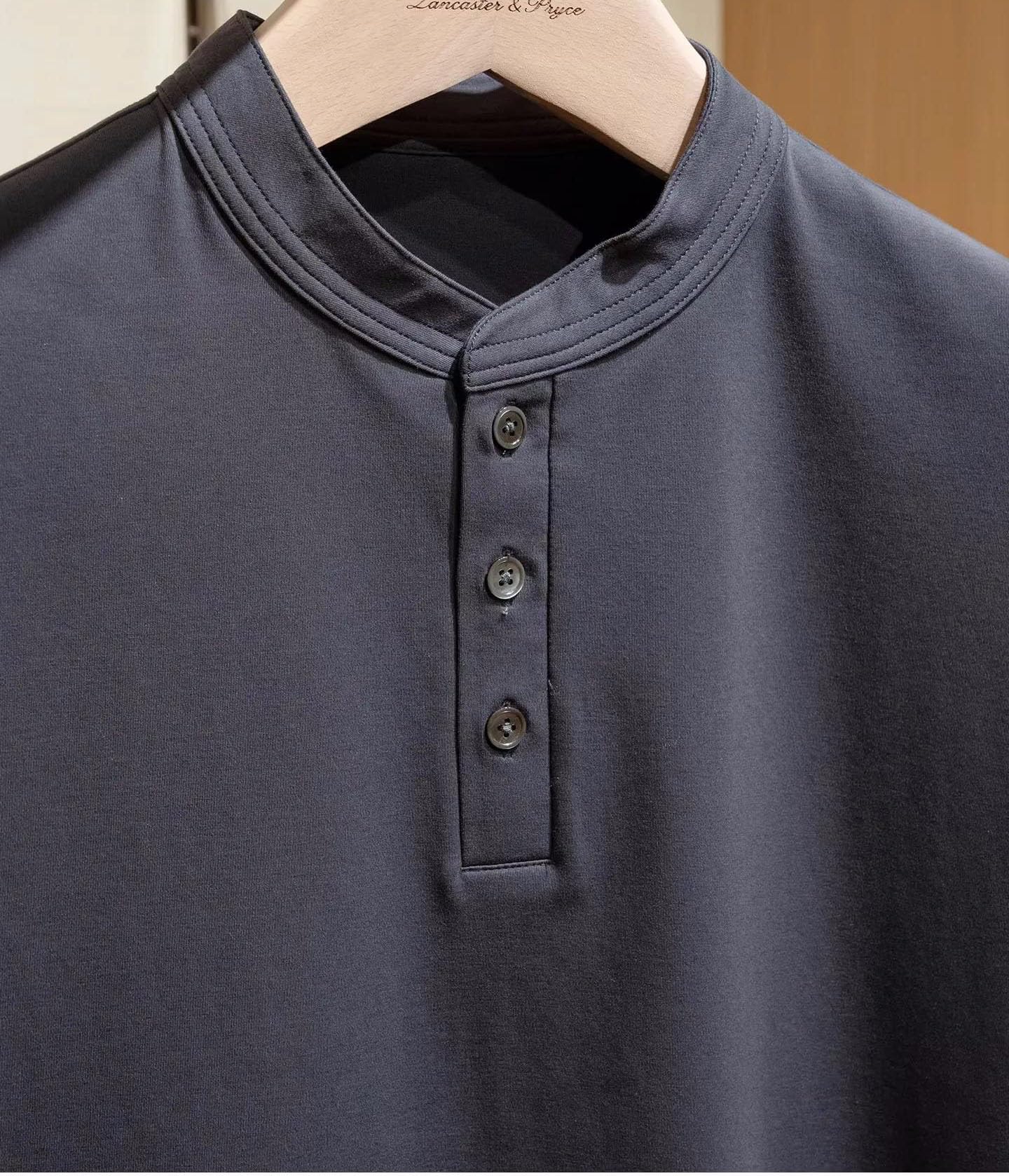 Men's Cotton Henley T-Shirt Short Sleeve Lightweight Casual Summer Tee