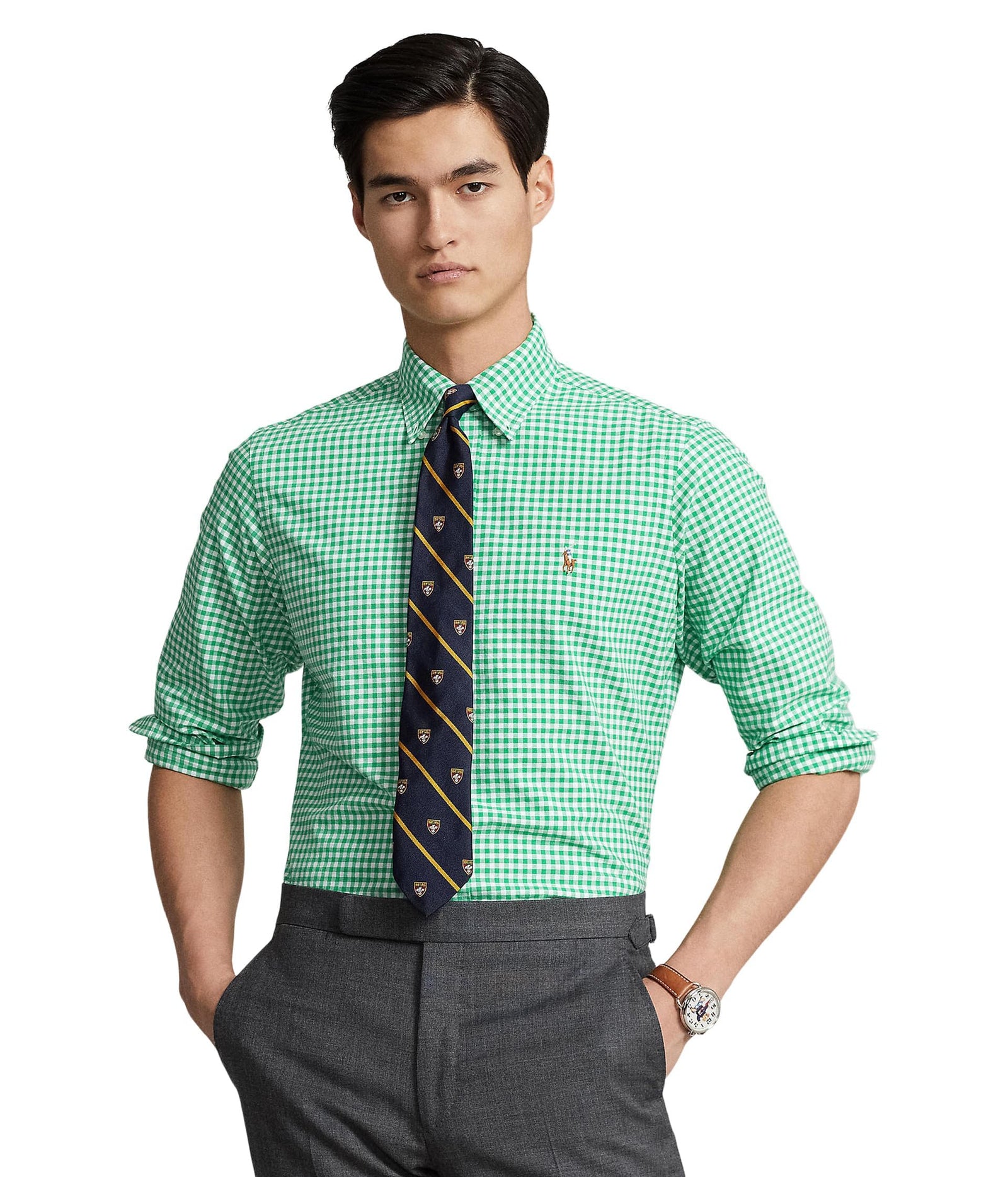 POLO RALPH LAUREN Men's Classic Oxford Long Sleeve Sport Shirt