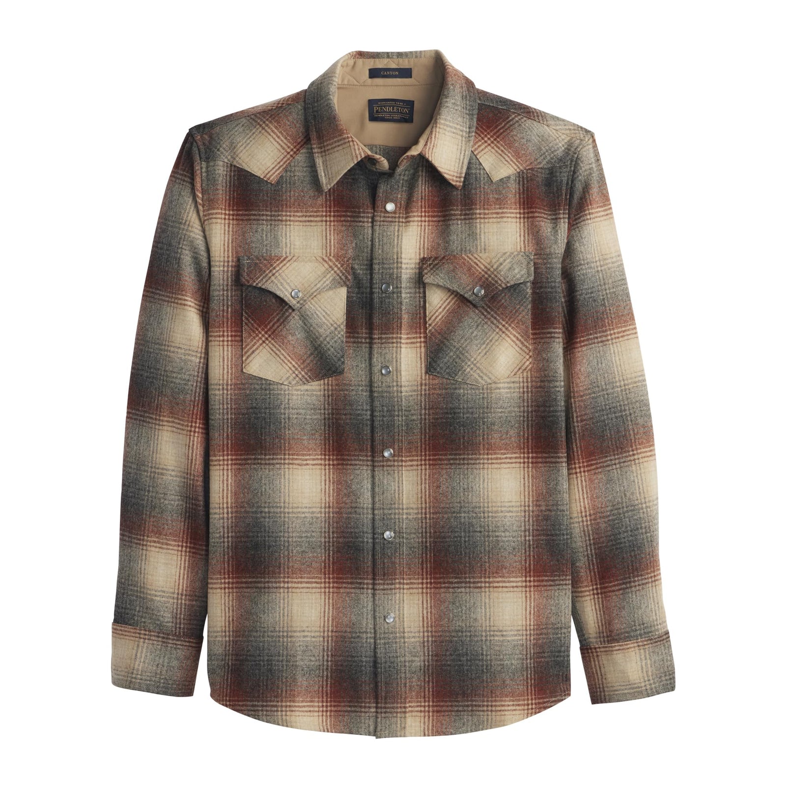 Men's Wool Flannel Long Sleeve Shirt