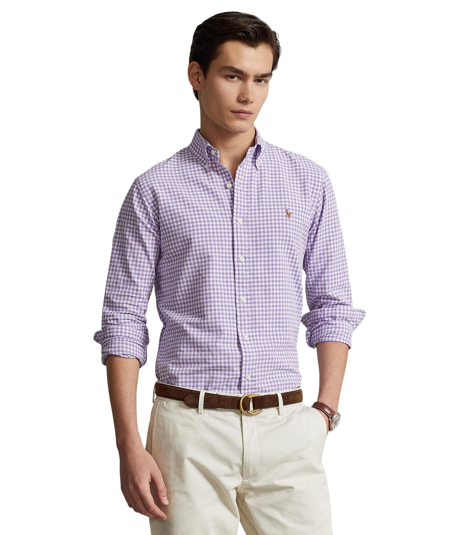 POLO RALPH LAUREN Men's Classic Oxford Long Sleeve Sport Shirt