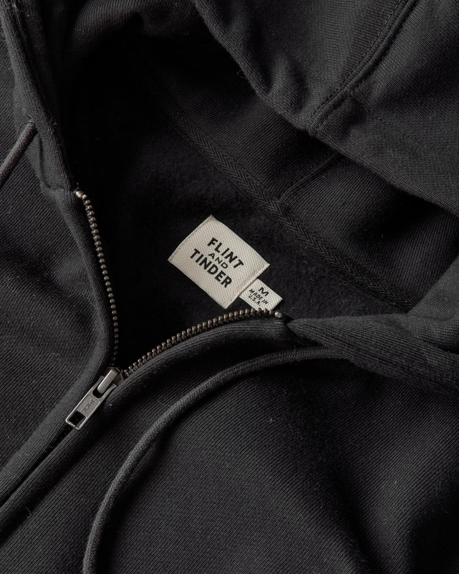 Huckberry Flint and Tinder 10-Year Full Zip Hoodie, Mens Sweatshirt
