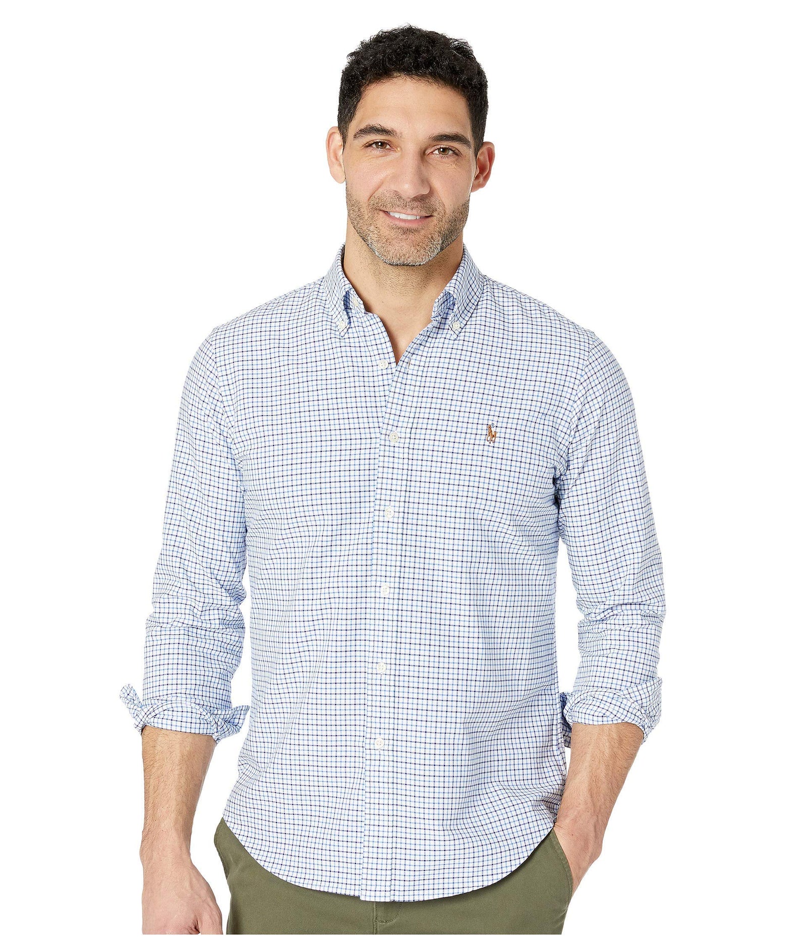 POLO RALPH LAUREN Men's Classic Fit Plaid Oxford Shirt
