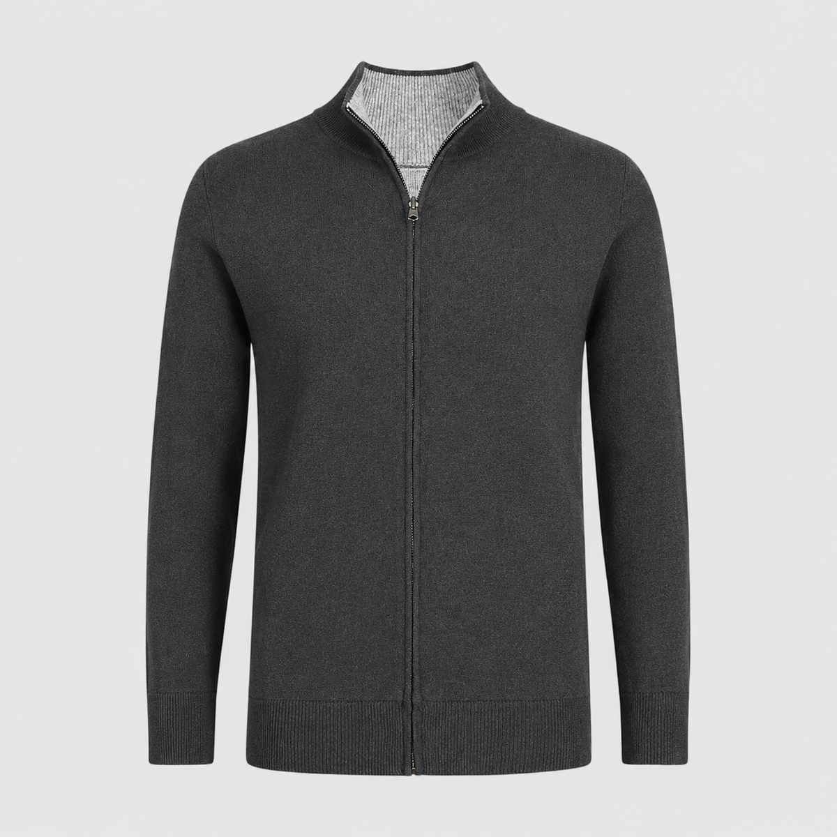 TEXTURED WOOL CARDIGAN