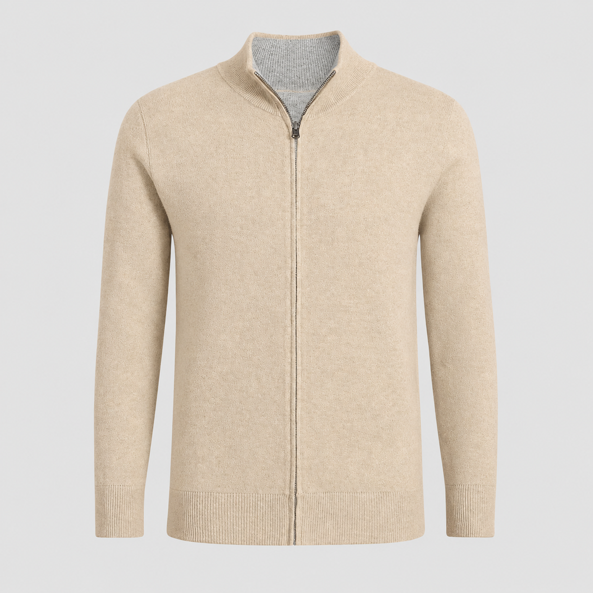 TEXTURED WOOL CARDIGAN